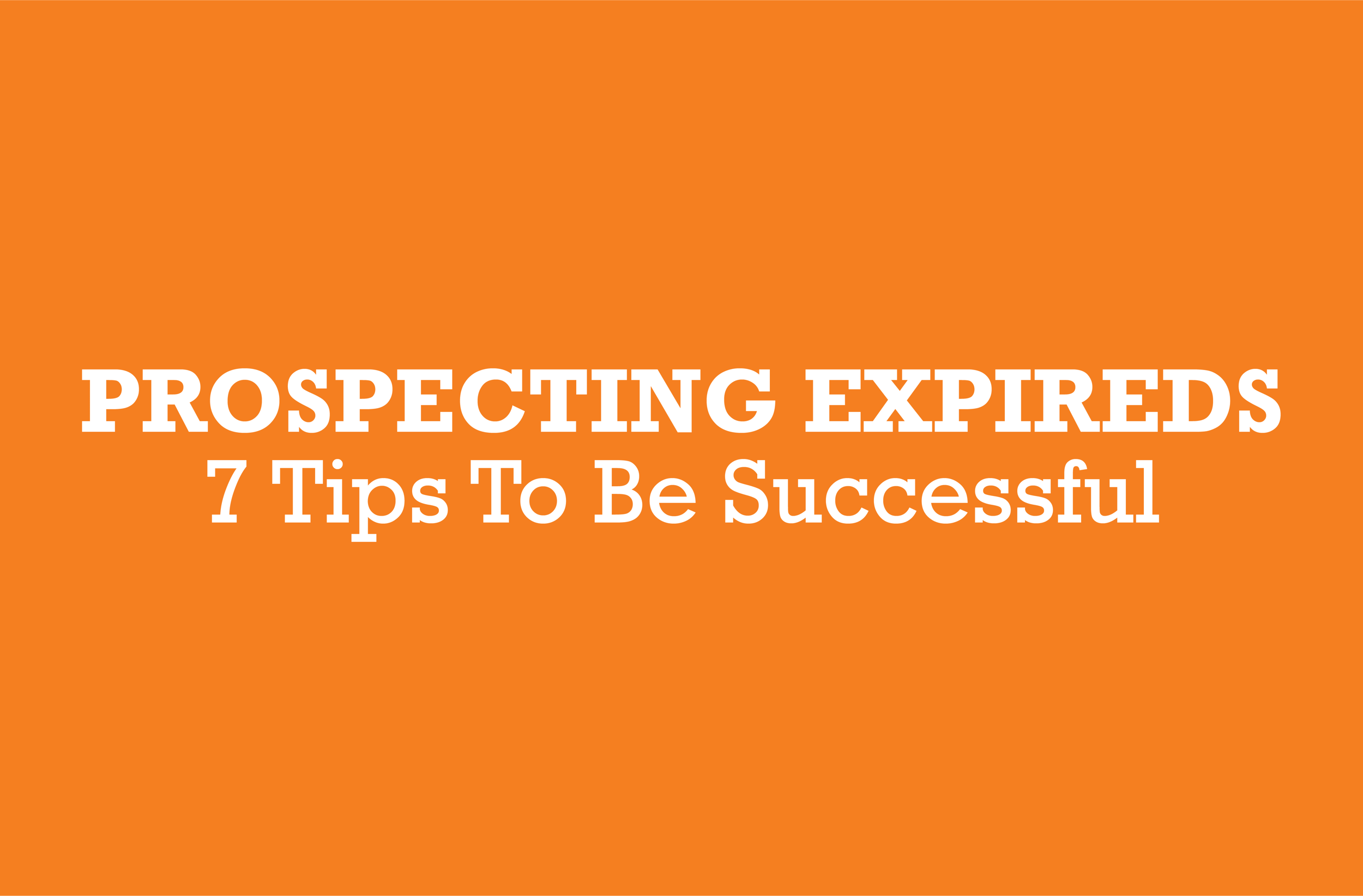 Prospecting-Expireds